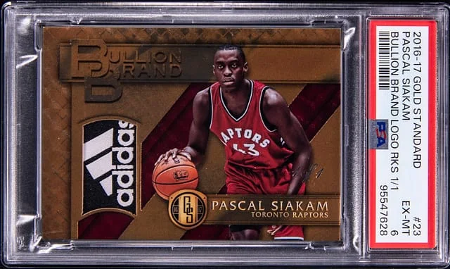 2016-17 Panini Gold Standard Pascal Siakam Adidas Bullion Brand Logo #23 card image