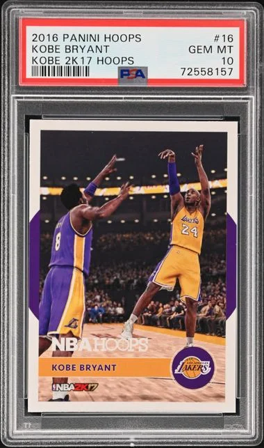 2016-17 Panini Hoops Kobe Bryant Kobe 2K17 Hoops #16 card image