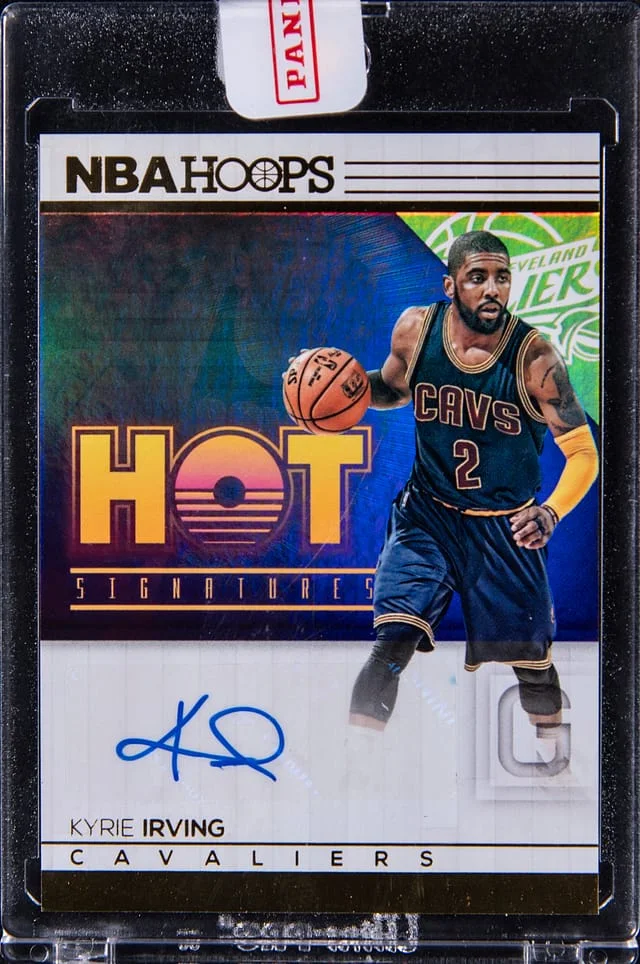 2016-17 Panini Hoops Kyrie Irving Hot Signatures #58 card image