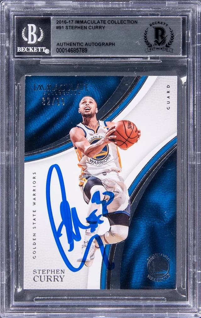 2016-17 Panini Immaculate Collection Stephen Curry #91 card image