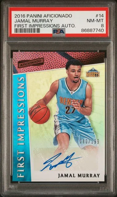 2016-17 Panini Jamal Murray Aficionado First Impressions Autographs #14 card image