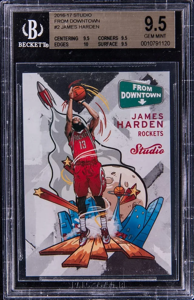 2016-17 Panini James Harden Studio From Downtown #2 card image