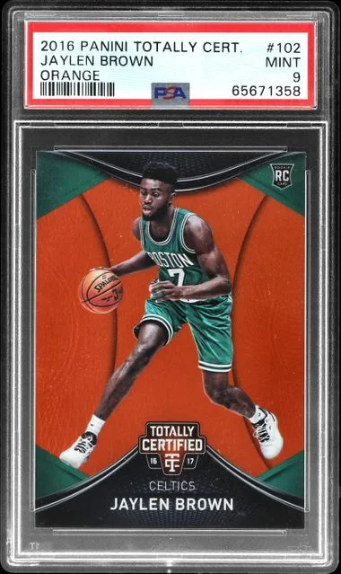 2016-17 Panini Jaylen Brown Totally Certified Orange #102 card image