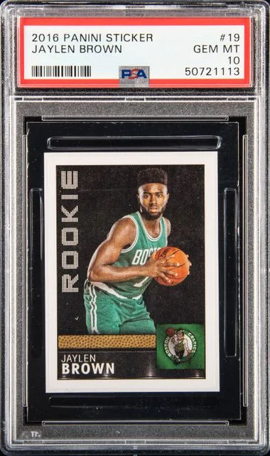 2016-17 Panini Jaylen Brown Sticker #19 card image