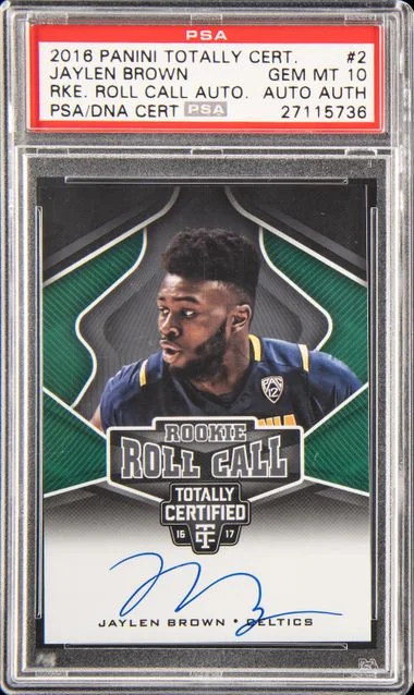 2016-17 Panini Jaylen Brown Complete Autograph #2 card image