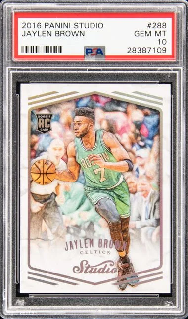 2016-17 Panini Jaylen Brown Studio #288 card image