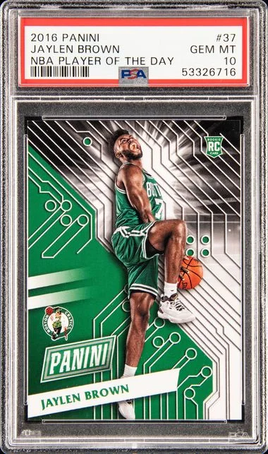 2016-17 Panini Jaylen Brown NBA Player Of The Day #37 card image