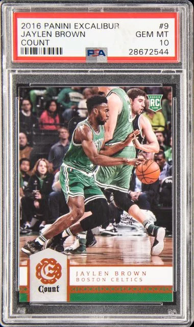 2016-17 Panini Jaylen Brown Excalibur Count #9 card image