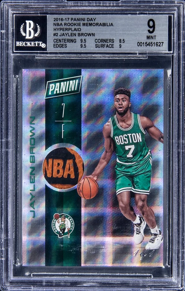 2016-17 Panini Jaylen Brown Day NBA Memorabilia Hyperplaid #R2 card image