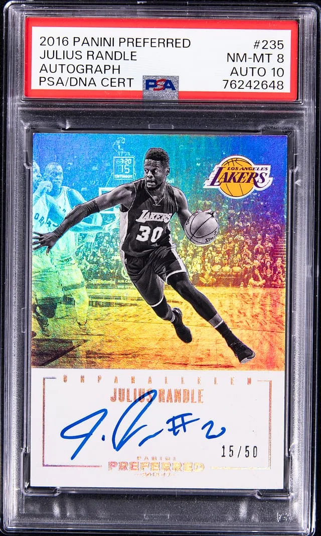 2016-17 Panini Julius Randle Prefered Autograph #235 card image