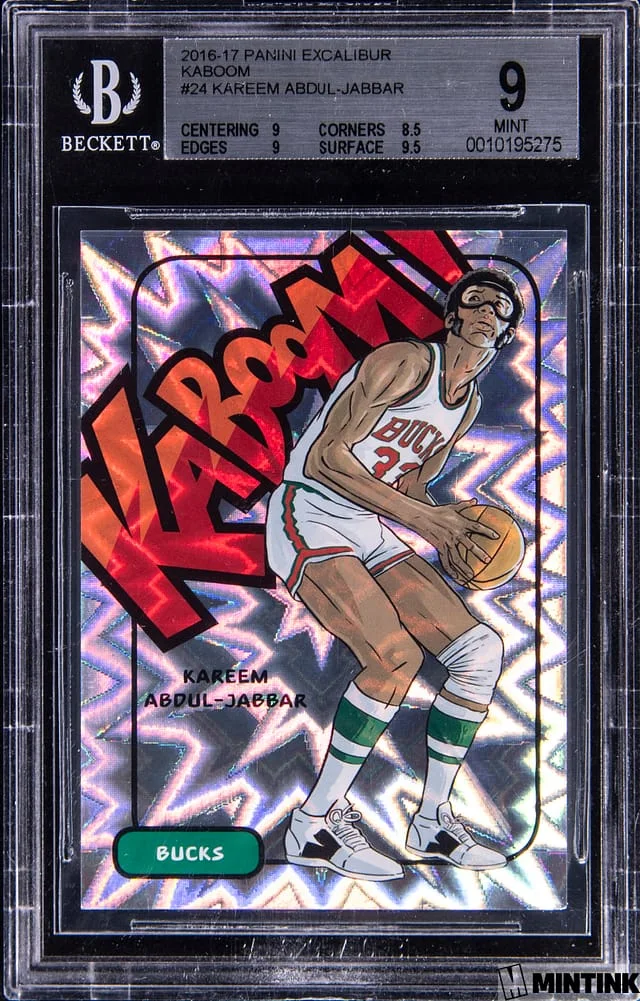 2016-17 Panini Kareem Abdul-Jabbar Excalibur Kaboom #24 card image