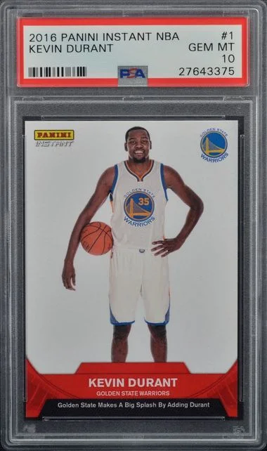 2016-17 Panini Kevin Durant Instant NBA #1 card image