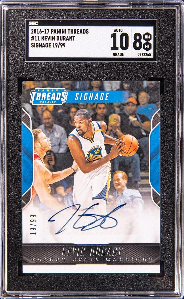 2016-17 Panini Kevin Durant Threads Signage #11 card image