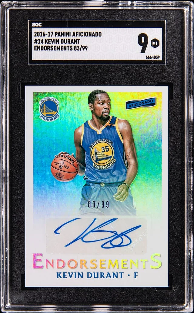2016-17 Panini Kevin Durant Aficionado Endorsements #14 card image