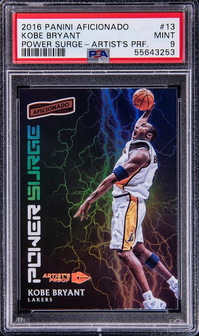2016-17 Panini Kobe Bryant Aficionado Power Surge Artist's Proof #13 card image