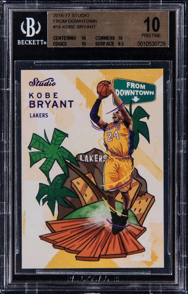 2016-17 Panini Kobe Bryant Studio From Downtown #18 card image