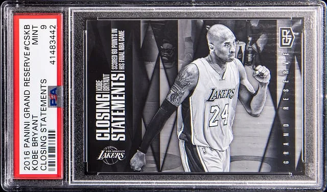 2016-17 Panini Kobe Bryant Grand Reserve Closing Statements #CS-KB card image