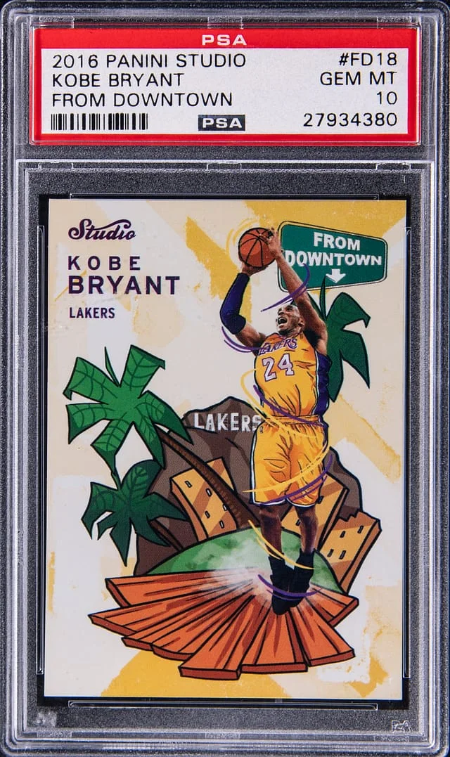 2016-17 Panini Kobe Bryant Studio From Downtown #FD18 card image