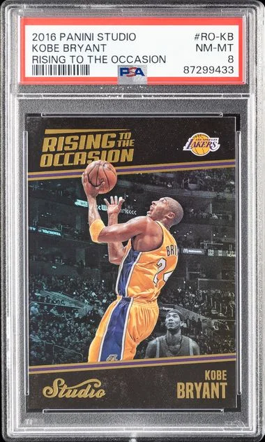 2016-17 Panini Kobe Bryant Studio Rising To The Occasion #RO-KB card image