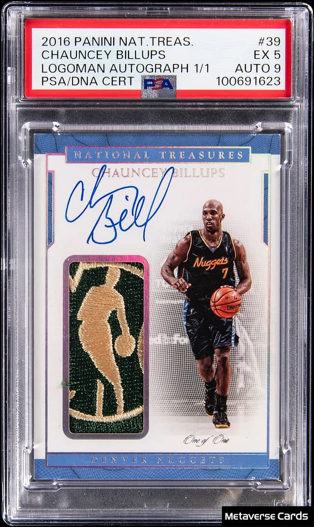 2016-17 Panini National Treasures Chauncey Billups Logoman Autograph #39 card image
