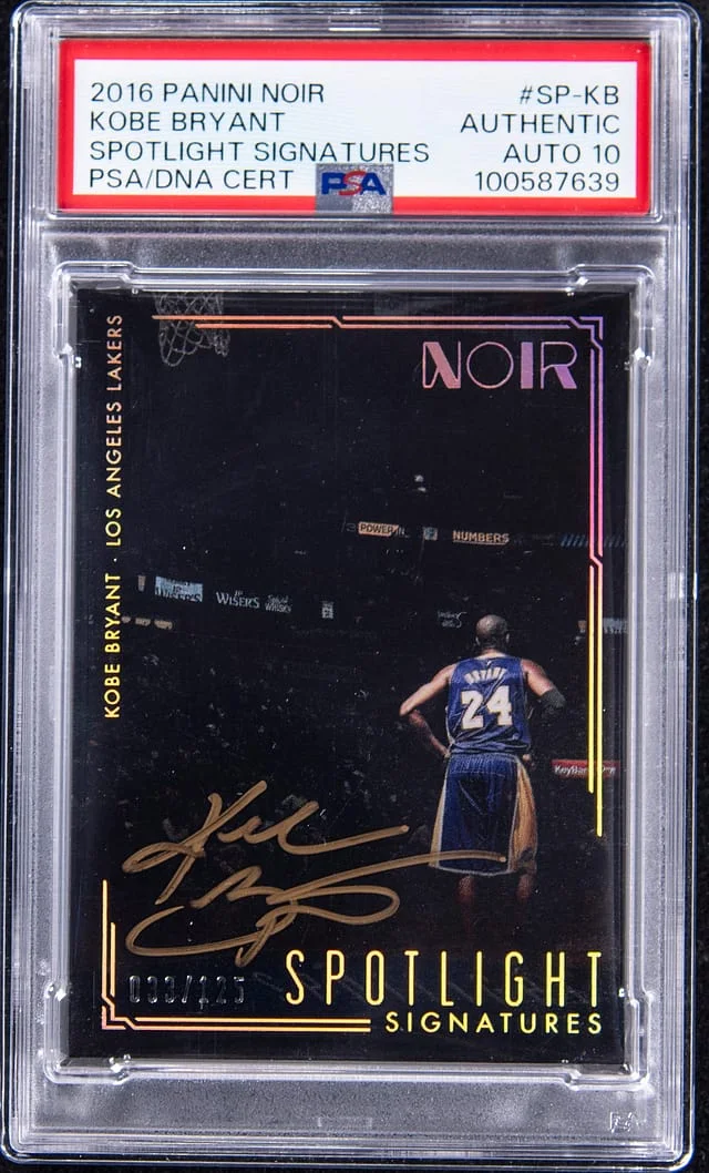 2016-17 Panini Noir Kobe Bryant Spotlight Signatures #SP-KB card image