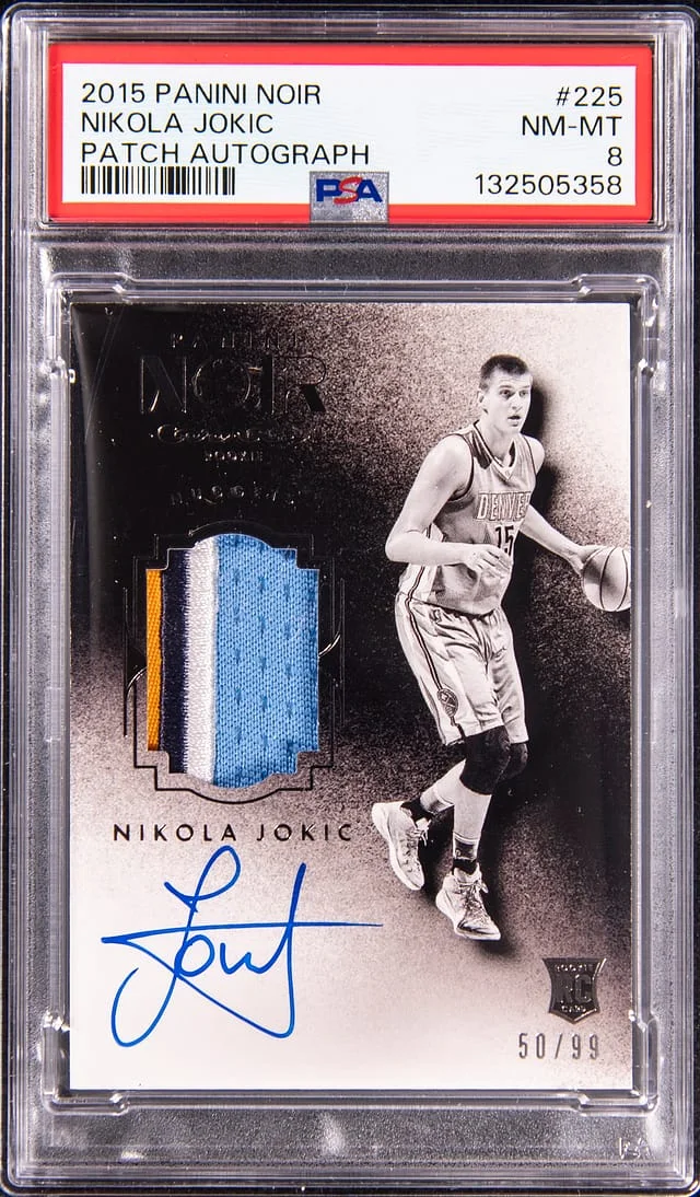 2016-17 Panini Noir Nikola Jokic Patch Autograph #225 card image