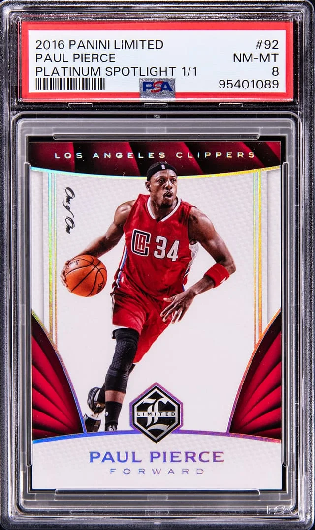 2016-17 Panini Paul Pierce Limited Platinum Spotlight #92 card image