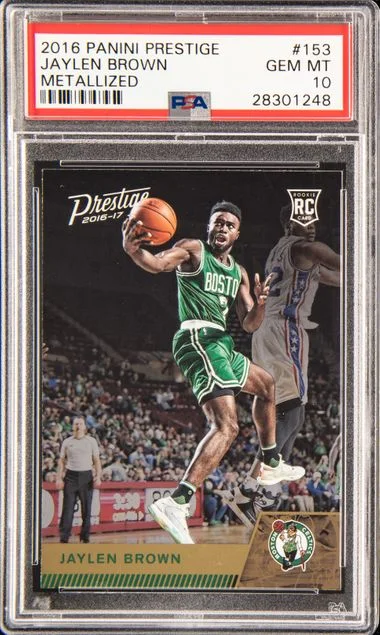 2016-17 Panini Prestige Jaylen Brown Metallized #153 card image