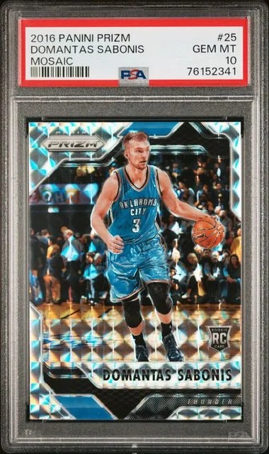 2016-17 Panini Prizm Domantas Sabonis Mosaic #25 card image