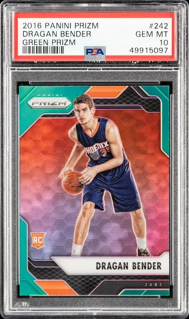 2016-17 Panini Prizm Dragan Bender Green Prizm #242 card image