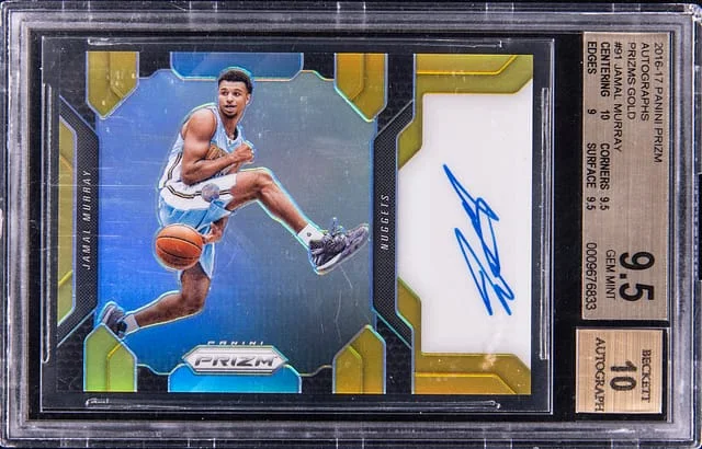2016-17 Panini Prizm Jamal Murray Autographs Gold Prizm #91 card image