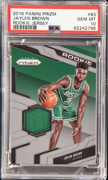 2016-17 Panini Prizm Jaylen Brown Jersey #83 card image