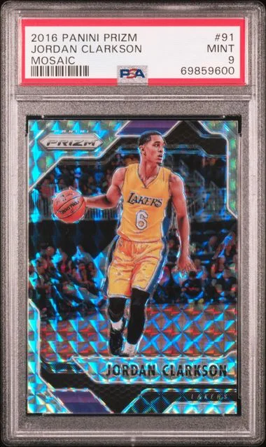 2016-17 Panini Prizm Jordan Clarkson Mosaic #91 card image
