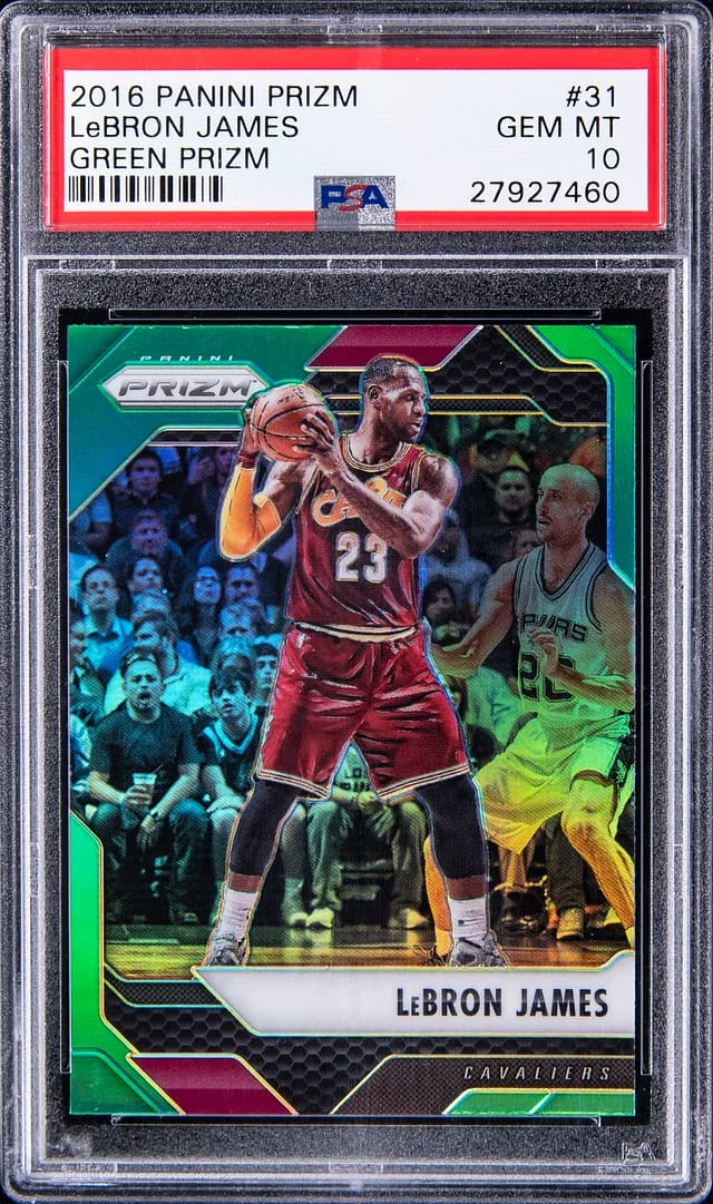 2016-17 Panini Prizm LeBron James Gold Prizm #31 card image
