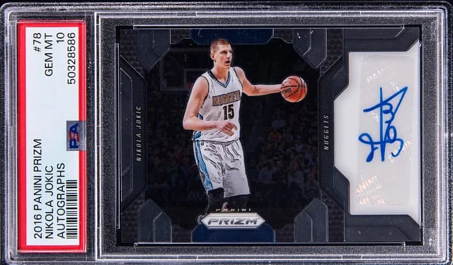 2016-17 Panini Prizm Nikola Jokic Autograph #78 card image