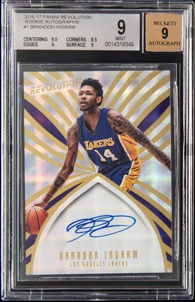 2016-17 Panini Revolution Brandon Ingram Autograph #1 card image