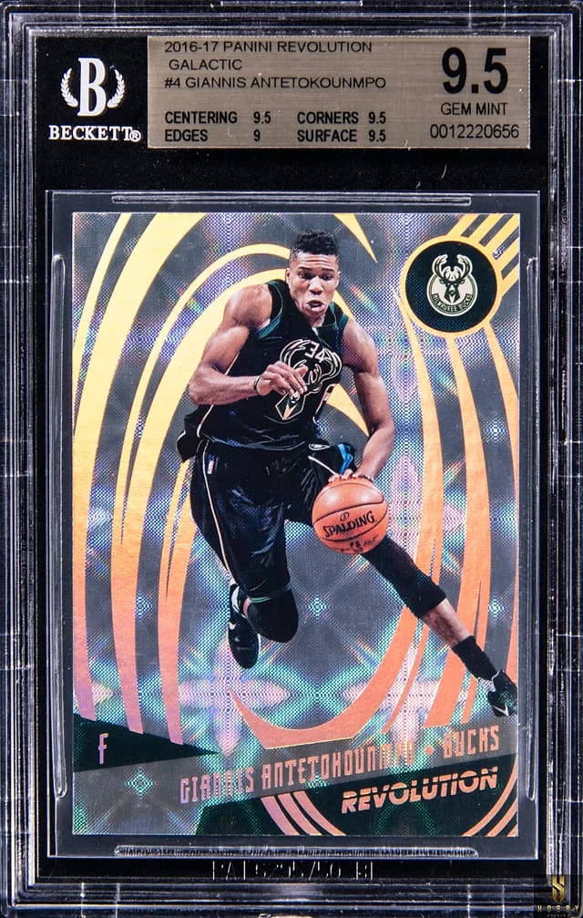 2016-17 Panini Revolution Giannis Antetokounmpo Galactic #4 card image