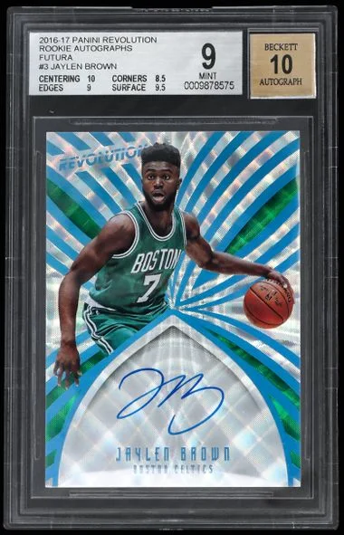 2016-17 Panini Revolution Jaylen Brown Autographs Futura #3 card image