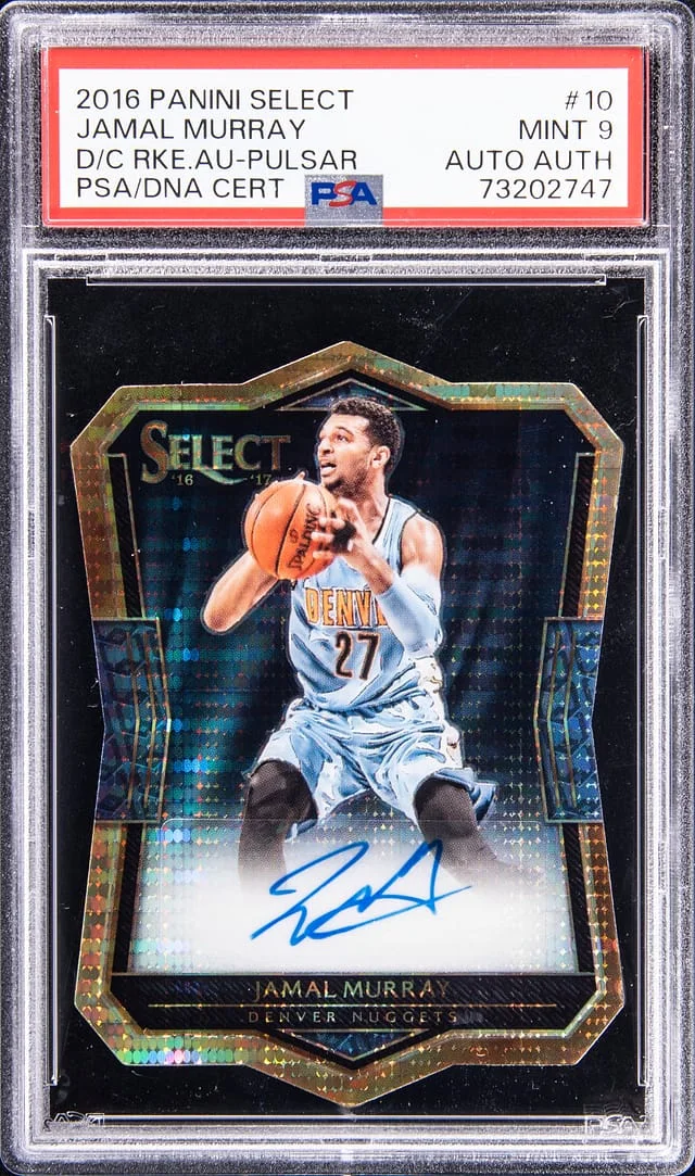 2016-17 Panini Select Jamal Murray Die-Cut Autograph Pulsar #10 card image