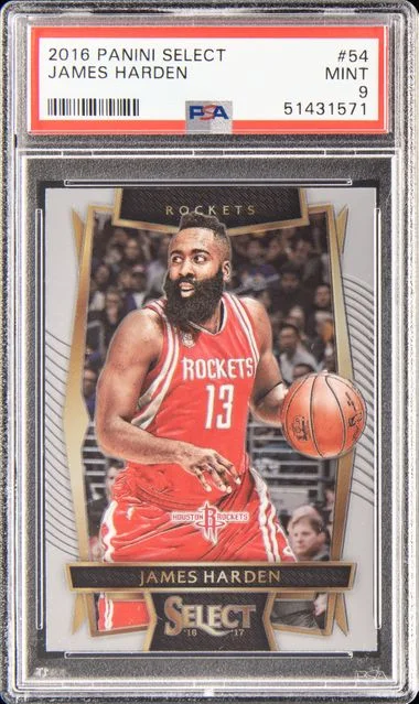 2016-17 Panini Select James Harden #54 card image