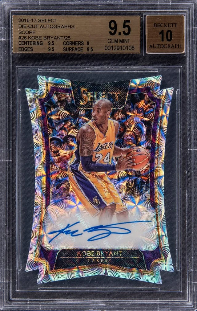 2016-17 Panini Select Kobe Bryant Die-Cut Autograph Scope #26 card image