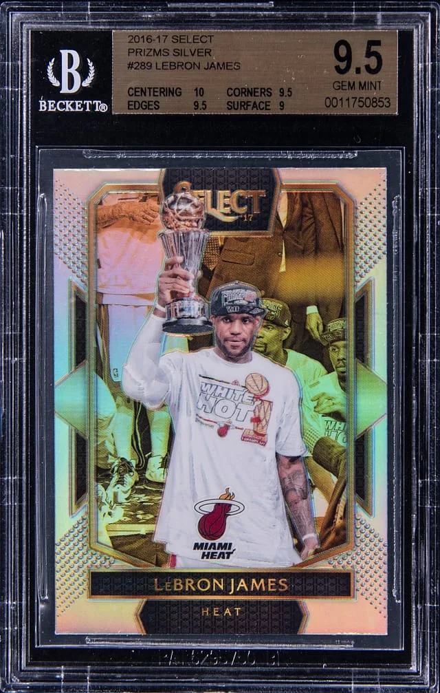 2016-17 Panini Select LeBron James Prizms Silver #289 card image