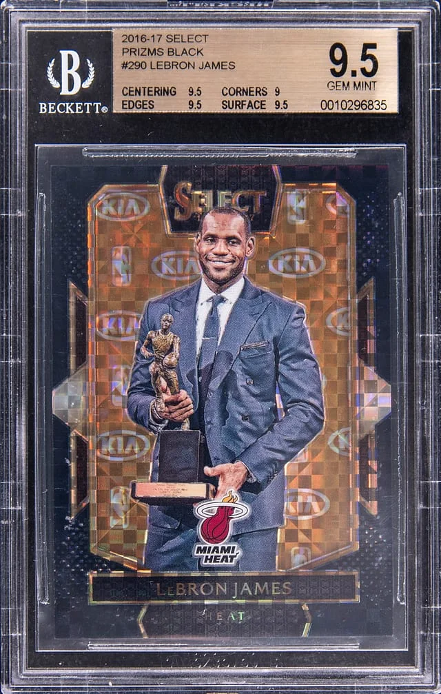 2016-17 Panini Select LeBron James Courtside Black Prizm #290 card image