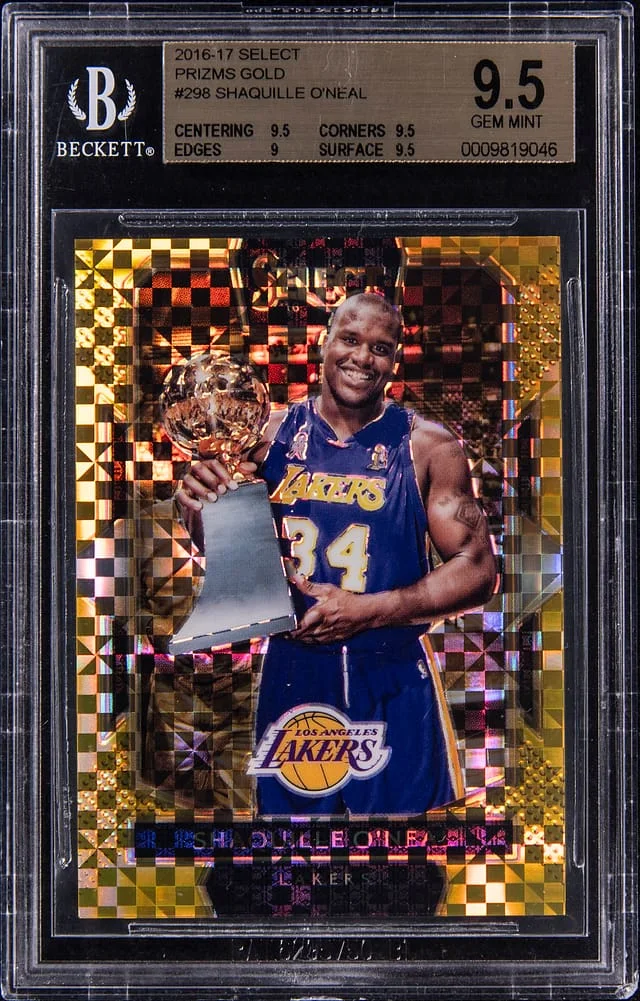 2016-17 Panini Select Shaquille O'Neal Gold Prizm #298 card image