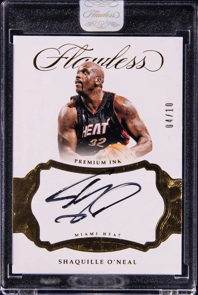 2016-17 Panini Shaquille O'Neal Flawess Premium Ink #PI-SQ card image