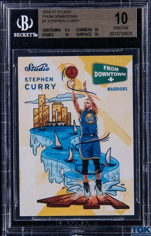 2016-17 Panini Stephen Curry Studio From Downtown #1 card image
