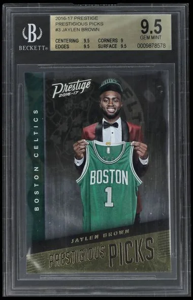 2016-17 Prestige Jaylen Brown Prestigious Picks #3 card image