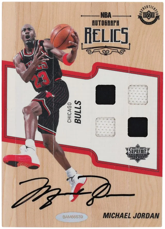 2016-17 Upper Deck Michael Jordan Supreme Hard Court NBA Autograph Relics #AR-MI card image