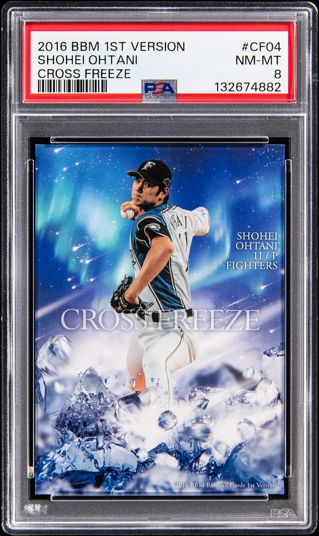 2016 BBM 1st Version Cross Freeze Shohei Ohtani #CF04 card image