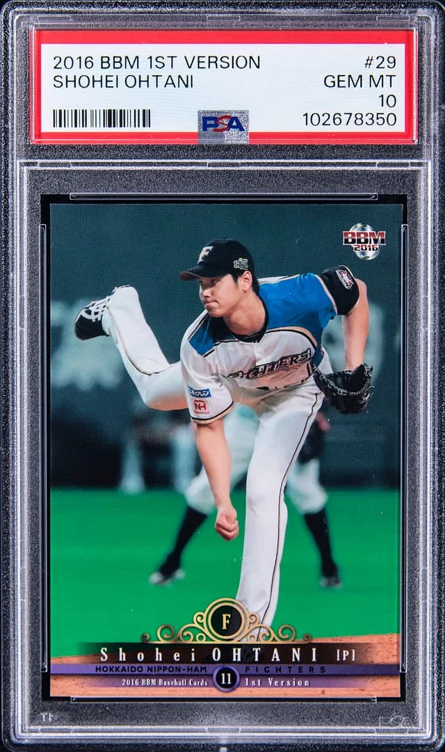 2016 BBM 1st Version Shohei Ohtani #29 card image